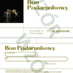 Bon podarunkowy - wzór