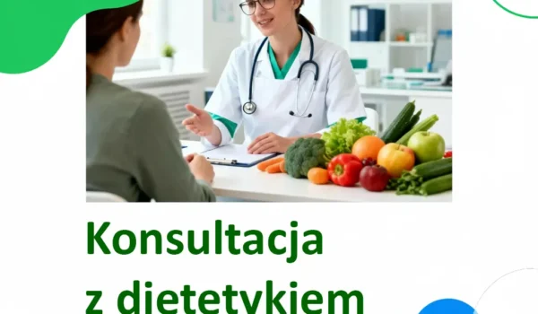 Okładka usługi gabinetu dietetycznego konsultacja z dietetykiem