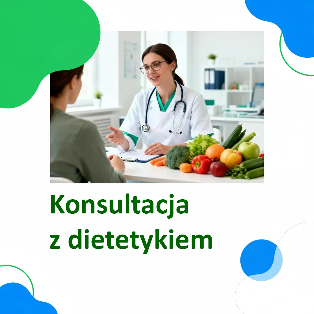 Okładka usługi gabinetu dietetycznego konsultacja z dietetykiem